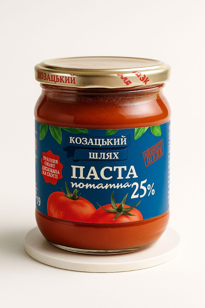 Паста томатна КОЗАЦЬКИЙ ШЛЯХ 25%, 500 г